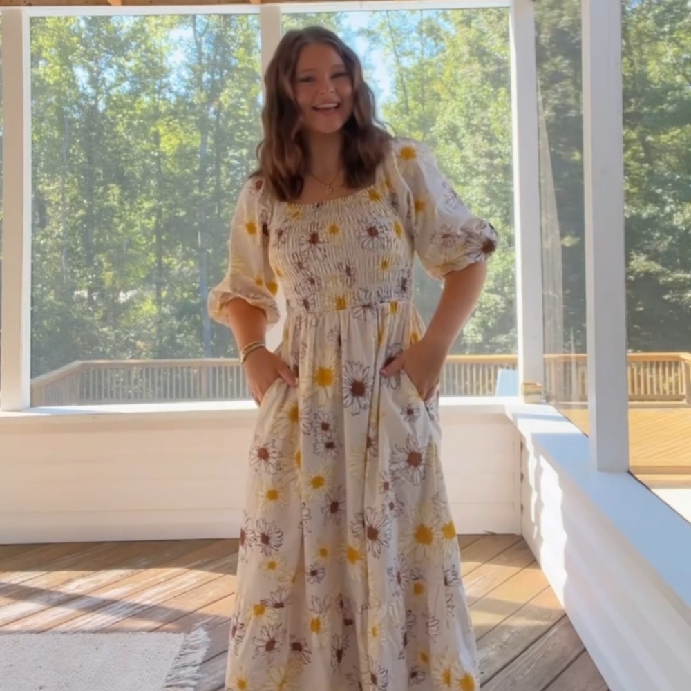 Sunflower Midi Dress